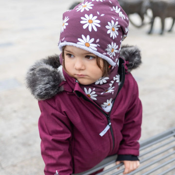 ESITO | Dívčí zimní softshellový kabát s beránkem Lamb Fuchsie - fuchsiová / 86