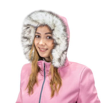 ESITO | Dívčí zimní softshellový kabát s beránkem Antique pink - antique pink / 86