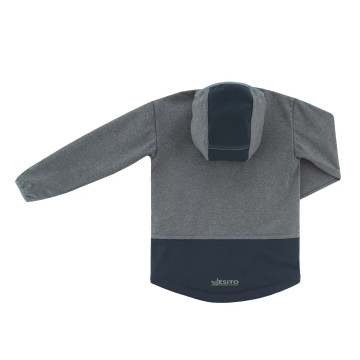 ESITO | Dětská jarní softshellová bunda DUO Grey - šedá / 80
