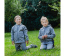 ESITO | Dětská jarní softshellová bunda DUO Grey - šedá / 80