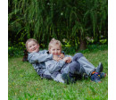 ESITO | Dětská jarní softshellová bunda DUO Grey - šedá / 80
