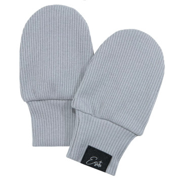 ESITO | Kojenecké rukavice žebrované Color Grey - šedá / 56