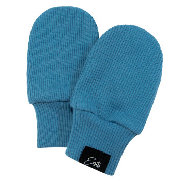 ESITO | Kojenecké rukavice žebrované Color Blue - modrá / 56