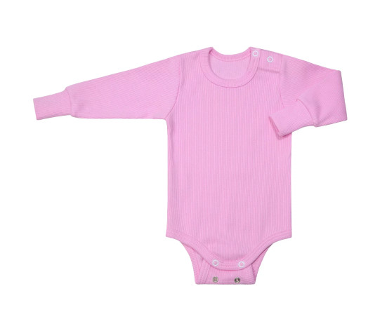 ESITO | Rostoucí body žebrované Color Pink - růžová / 62 - 68