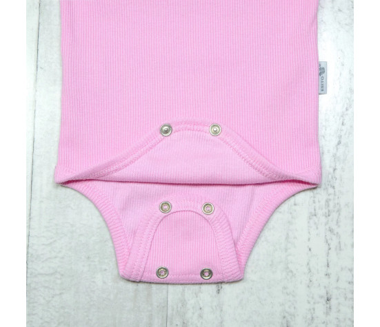 ESITO | Rostoucí body žebrované Color Pink - růžová / 62 - 68