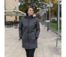 ESITO | Dámský zimní softshellový kabát s beránkem Lamb Grey - šedá / L