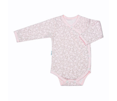 ESITO | Dětské body zavinovací Zája Delicate pink - růžová / 44