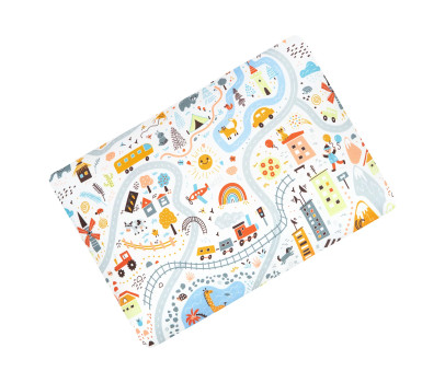 ESITO | Dětský polštářek Minky World s výplní - stříbrná / 30 x 40 cm