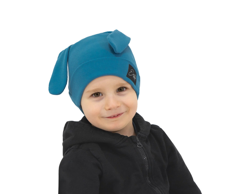 ESITO | Jarní čepice s ušima Color Blue - modrá / 32