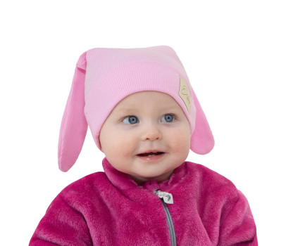 ESITO | Jarní čepice s ušima Color Pink - růžová / 32