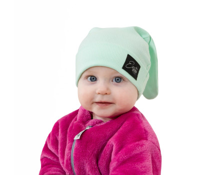 ESITO | Jarní čepice s ušima Color Mint - mintová / 32
