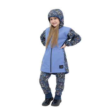 ESITO | Dívčí parka Elega Meadows flowers - modrá / 86