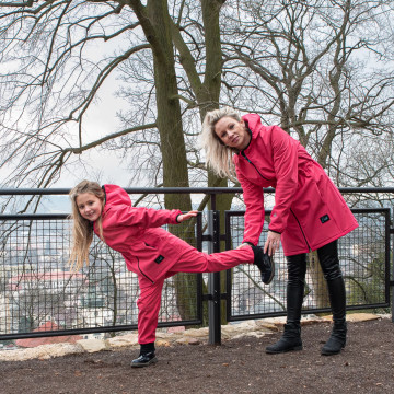 ESITO | Jarní dámská parka Elega Pink - růžová / XS