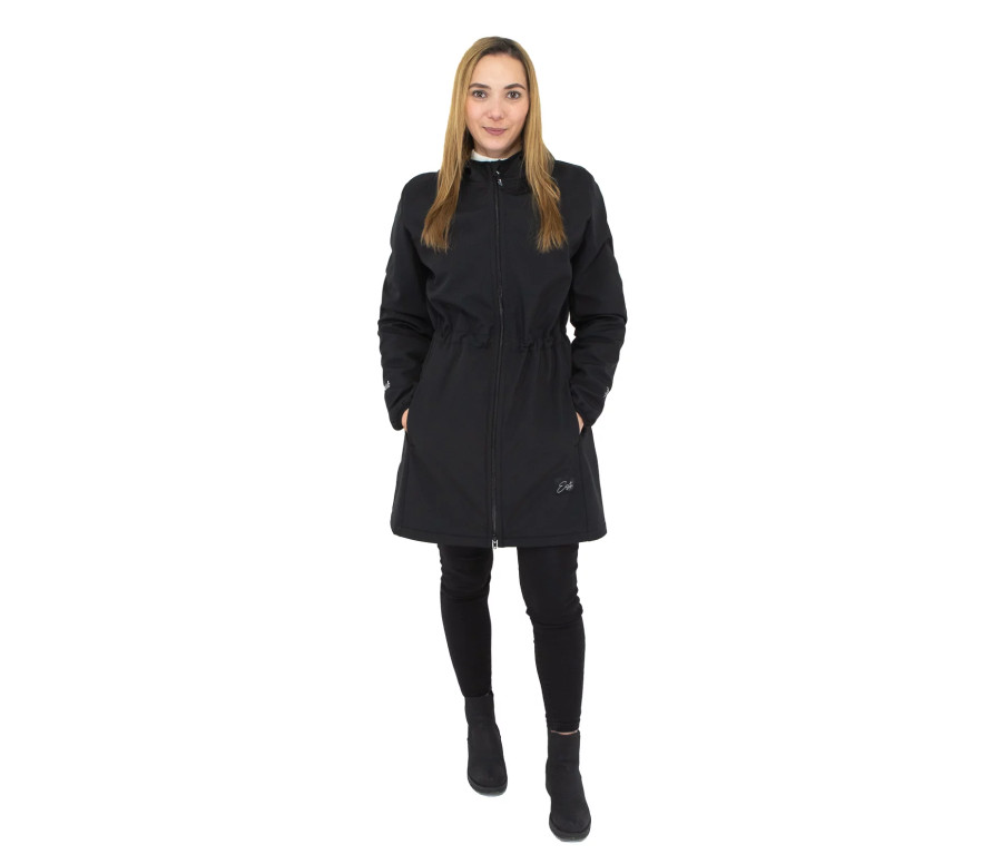 ESITO | Jarní dámská parka Elega Black - černá / XS