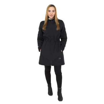 ESITO | Jarní dámská parka Elega Black - černá / XS