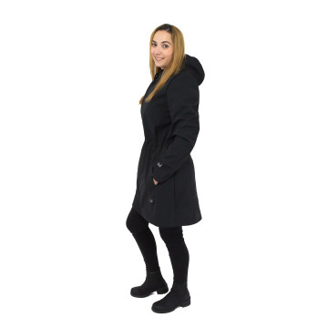 ESITO | Jarní dámská parka Elega Black - černá / XS