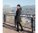 ESITO | Jarní dámská parka Elega Black - černá / XS