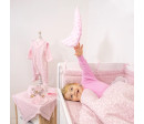 ESITO | Ochranný mantinel do postýlky Zája Delicate pink - růžová / 28 x 180 cm