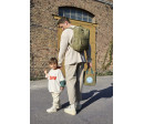 Green Label Little One & Me Square Backpack Small Gots olive