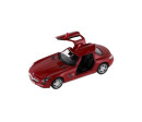 Auto Kinsmart Mercedes-Benz SLS AMG kov/plast 13cm na zpětné natažení 4 barvy 12ks v boxu