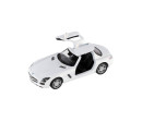 Auto Kinsmart Mercedes-Benz SLS AMG kov/plast 13cm na zpětné natažení 4 barvy 12ks v boxu