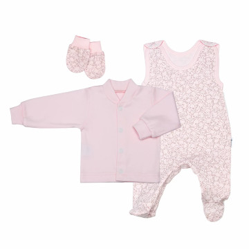 ESITO | Souprava do porodnice Zája Delicate pink 3 dílná - růžová / 56