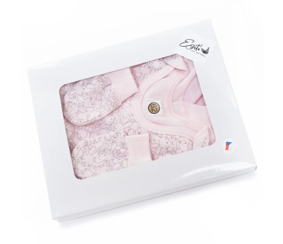 ESITO | Souprava do porodnice Zája Delicate pink 3 dílná - růžová / 56