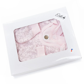 ESITO | Souprava do porodnice Zája Delicate pink 3 dílná - růžová / 56