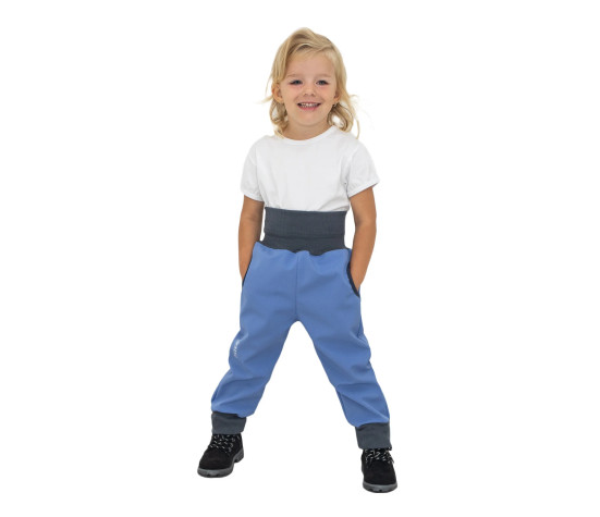 ESITO | Rostoucí softshellové kalhoty Sport Blue - modrá / 146
