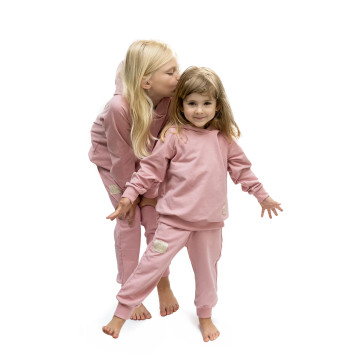 ESITO | Dětská mikina s kapucí Pink - růžová / 74 - 80