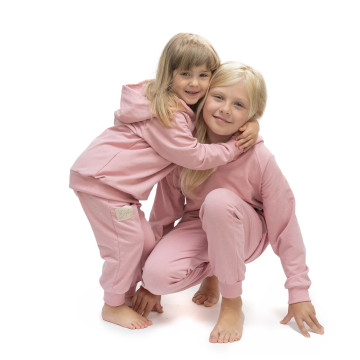 ESITO | Dětská mikina s kapucí Pink - růžová / 74 - 80