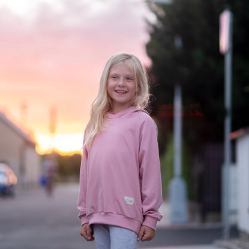 ESITO | Dětská mikina s kapucí Pink - růžová / 74 - 80