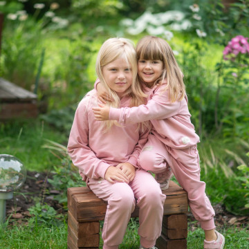 ESITO | Dětská mikina s kapucí Pink - růžová / 74 - 80