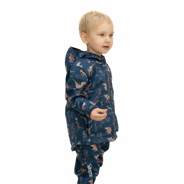 ESITO | Dětská softshellová bunda Dinoušek Modrák - modrá / 86