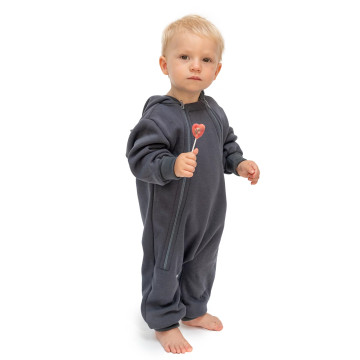 ESITO | Teplákový overal rostoucí Warmkeeper Grey - šedá / 56 - 62