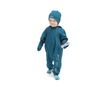 ESITO | Palcové rukavice zateplené Warmkeeper Petrol - petrolejová / 1 - 2 roky