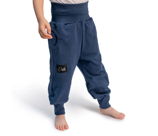 ESITO | Rostoucí tepláky Mono Navy - modrá / 86