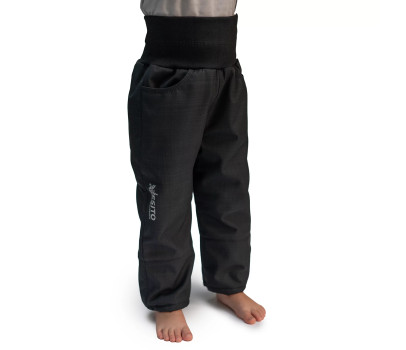 ESITO | Dětské softshellové oteplovačky na zimu Lamb Black - černá / 86