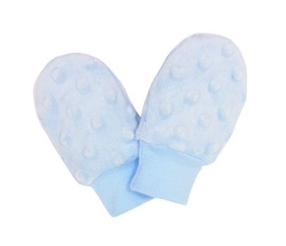 ESITO | Kojenecké zimní rukavice Minky Blue - modrá / 56