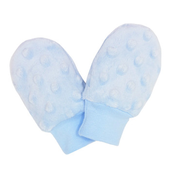 ESITO | Kojenecké zimní rukavice Minky Blue - modrá / 56