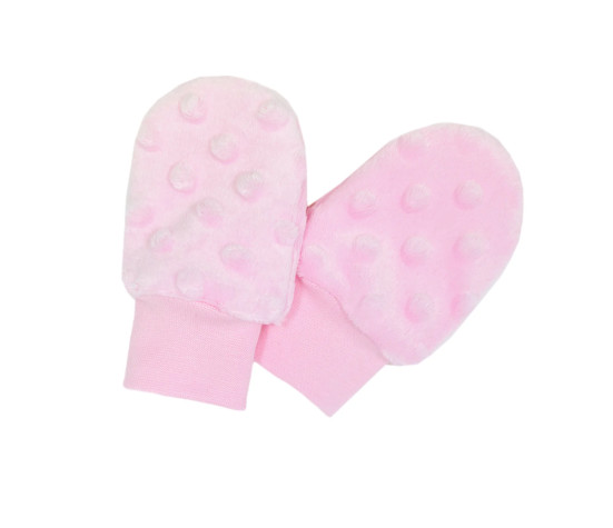ESITO | Kojenecké zimní rukavice Minky Pink - růžová / 56