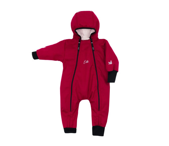 ESITO | Rostoucí zimní softshellová kombinéza Lamb Red - červená / 56 - 62