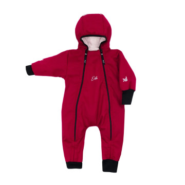 ESITO | Rostoucí zimní softshellová kombinéza Lamb Red - červená / 56 - 62