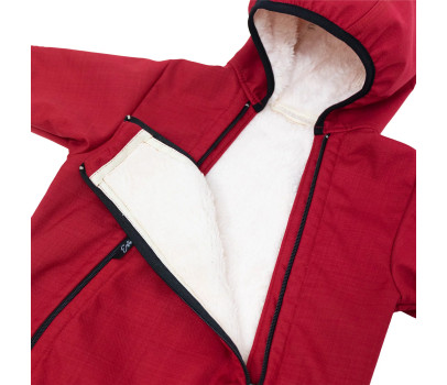 ESITO | Rostoucí zimní softshellová kombinéza Lamb Red - červená / 56 - 62