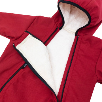 ESITO | Rostoucí zimní softshellová kombinéza Lamb Red - červená / 56 - 62