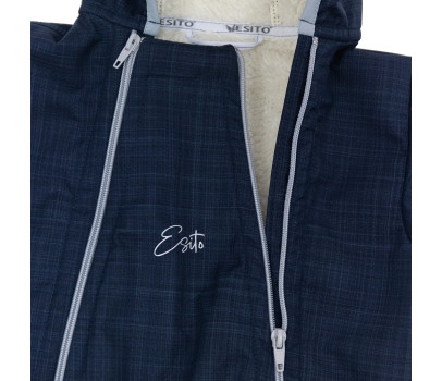 ESITO | Rostoucí zimní softshellová kombinéza Lamb Navy Blue - modrá / 56 - 62