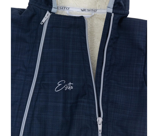ESITO | Rostoucí zimní softshellová kombinéza Lamb Navy Blue - modrá / 56 - 62