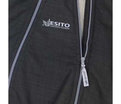 ESITO | Rostoucí zimní softshellová kombinéza Lamb Grey - šedá / 56 - 62