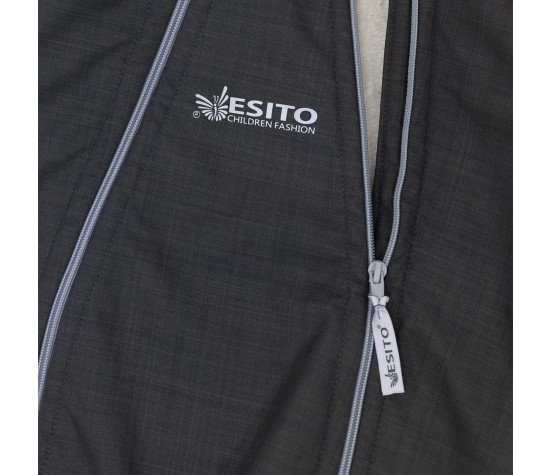 ESITO | Rostoucí zimní softshellová kombinéza Lamb Grey - šedá / 56 - 62