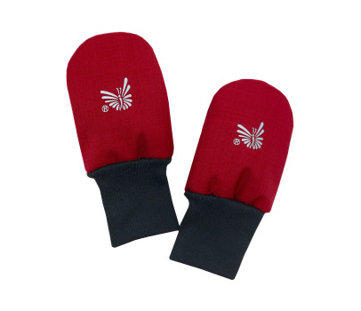 ESITO | Zimní bezpalcové rukavice softshell s beránkem Lamb Red - červená / 74 - 80